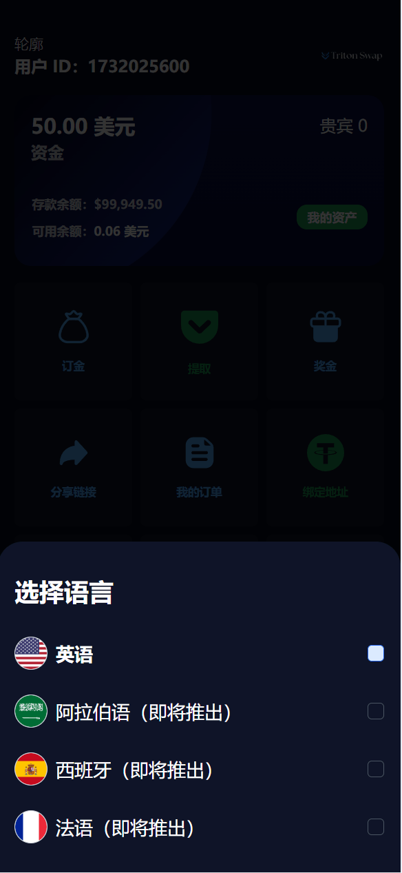 海外人工智能产品理财投资任务系统源码