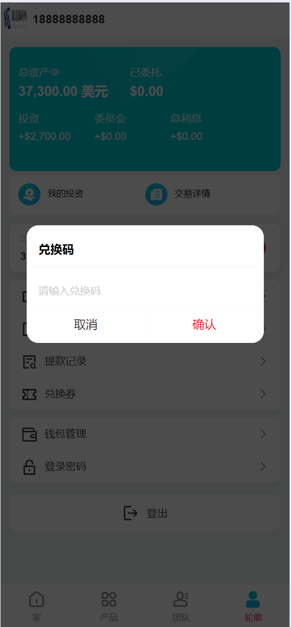 海外USD虚拟币系统产品共享投资理财系统源码