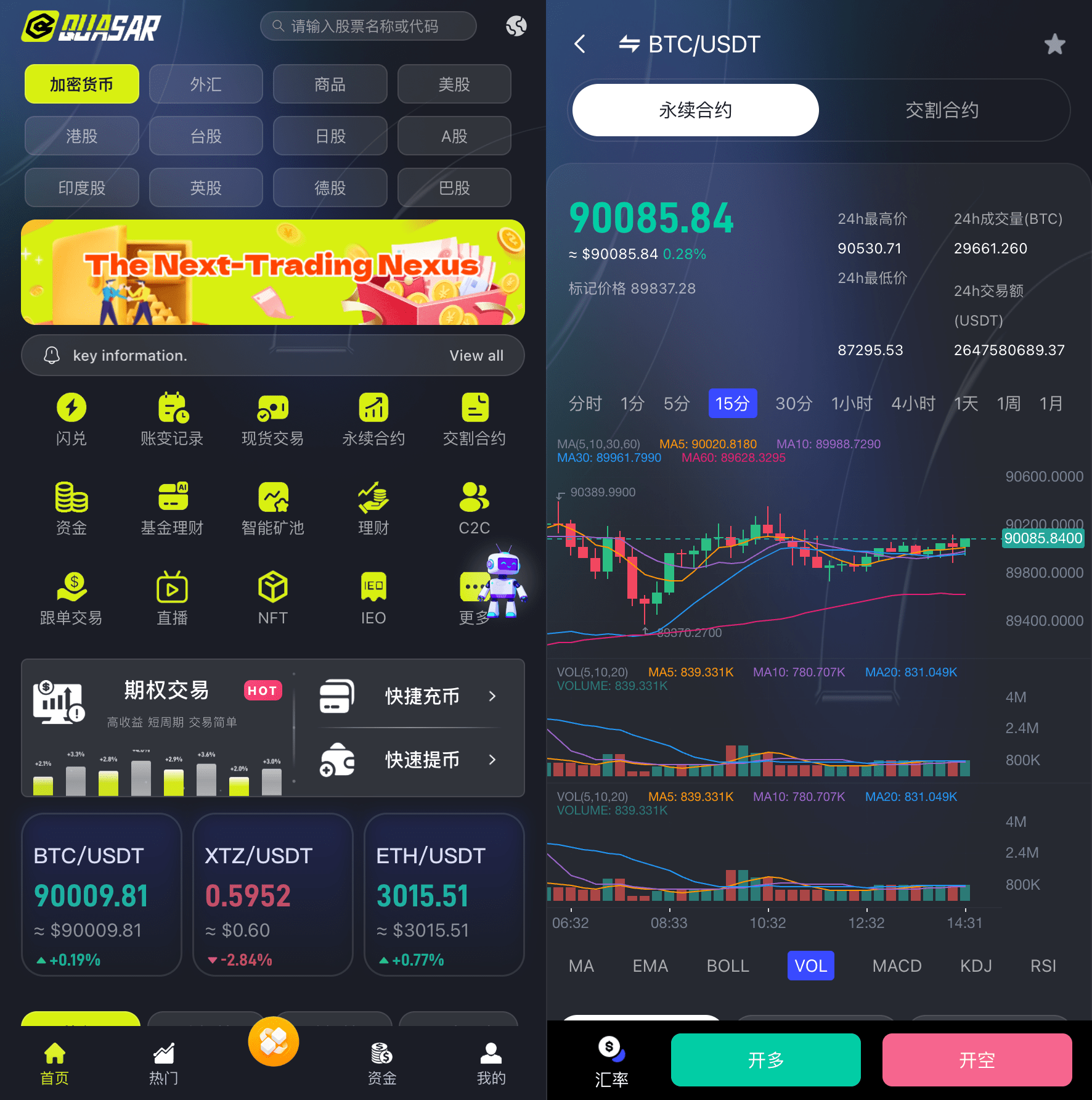 价值1500U的综合股票交易平台开源源码可采用前后端分离技术架构 34国语言